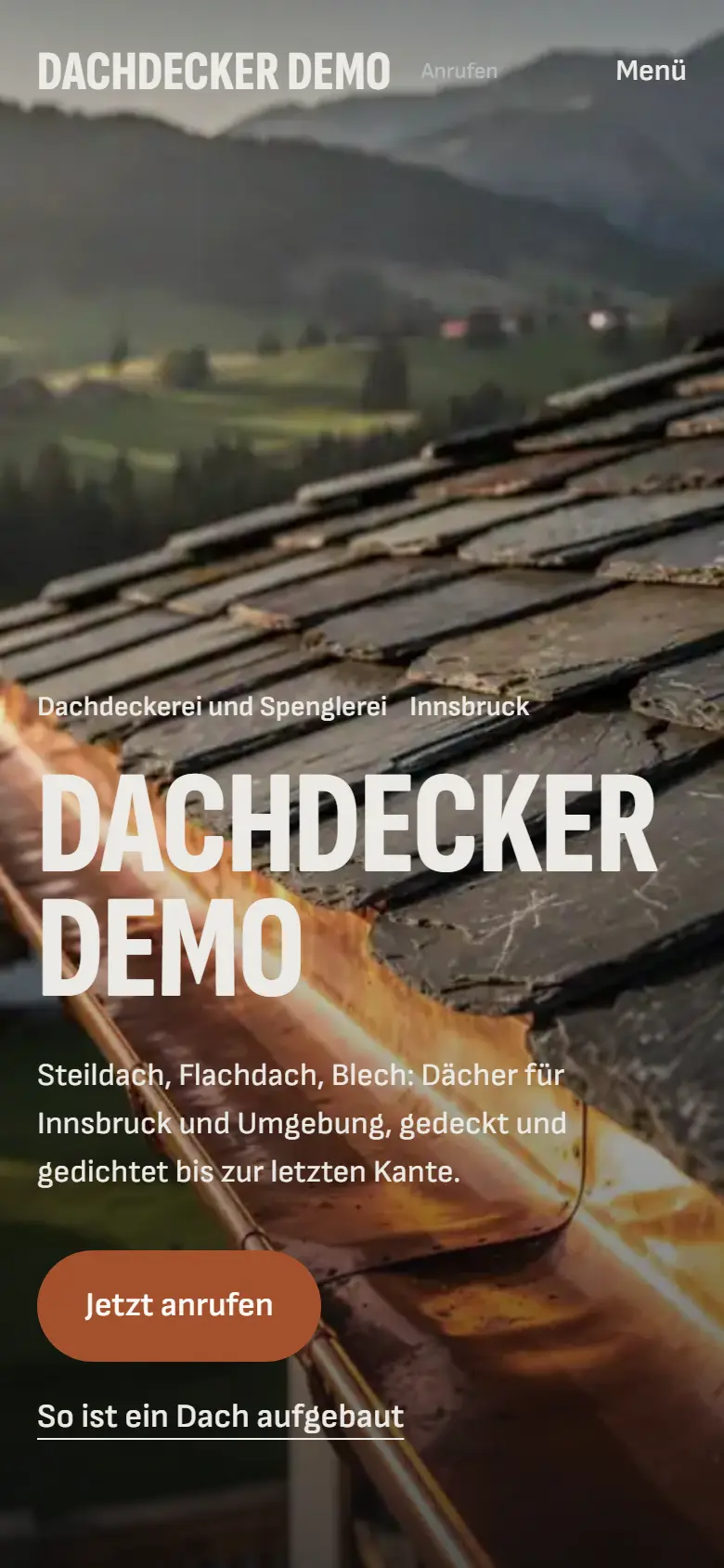 Dieselbe Seite am Handy