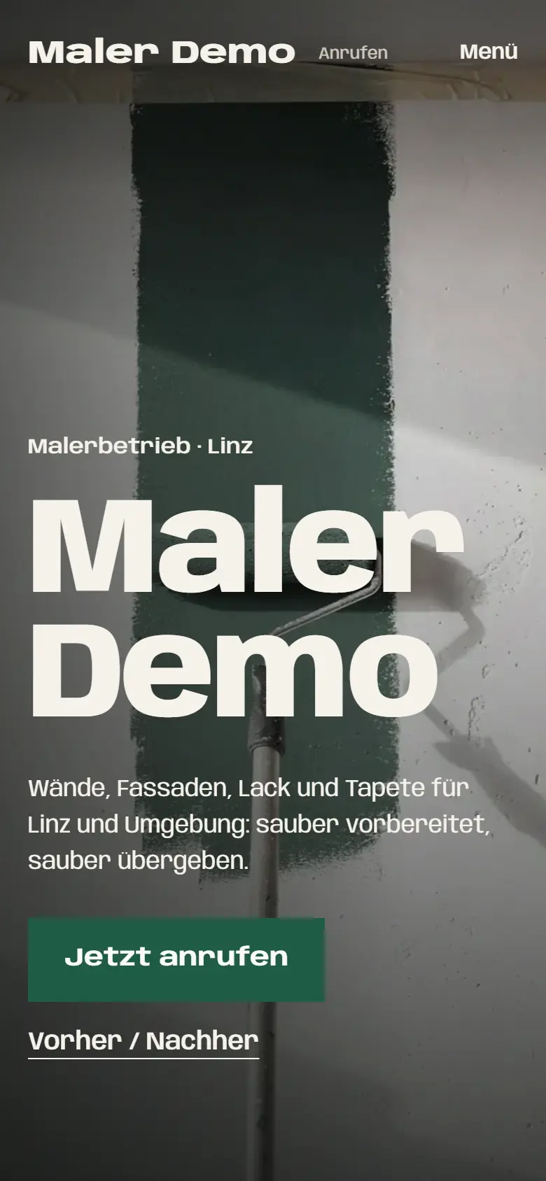 Dieselbe Seite am Handy